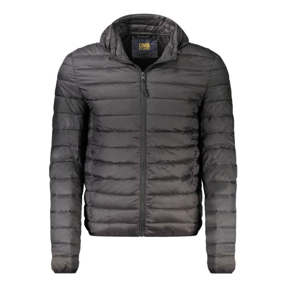 Cavalli Class Padded Jacket Outerwear Men Black Jackets
